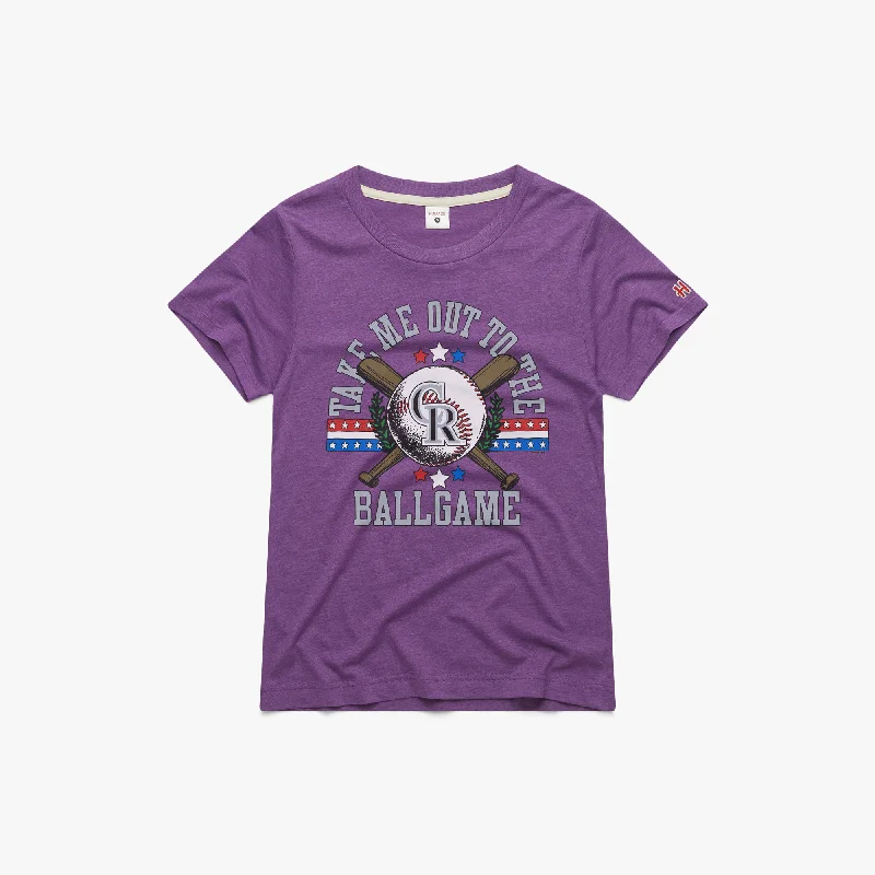 Women's Blouse with U-Shaped CollarWomen's Colorado Rockies Take Me Out To The Ballgame