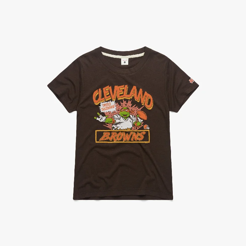 Women's Blouse with HoodWomen's TMNT Michelangelo x Cleveland Browns