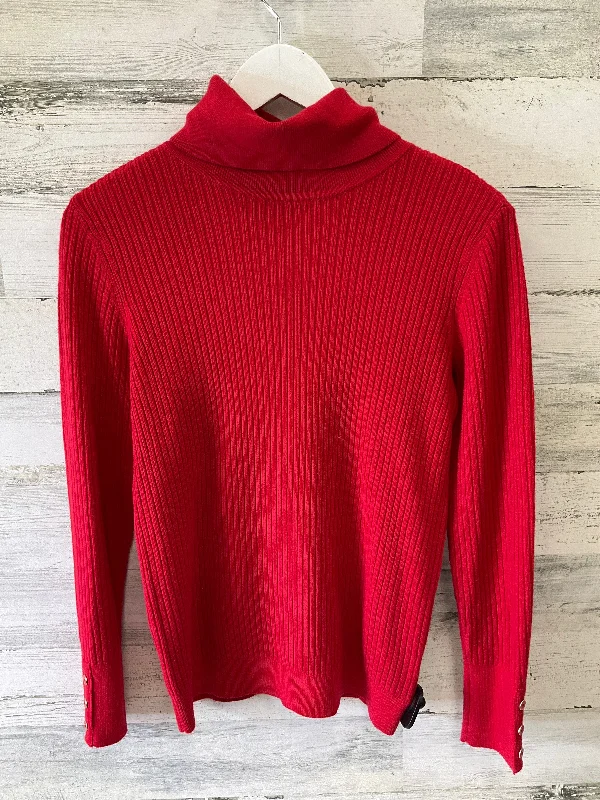 Women's Patterned SweatersSweater By Talbots In Red, Size: Xs