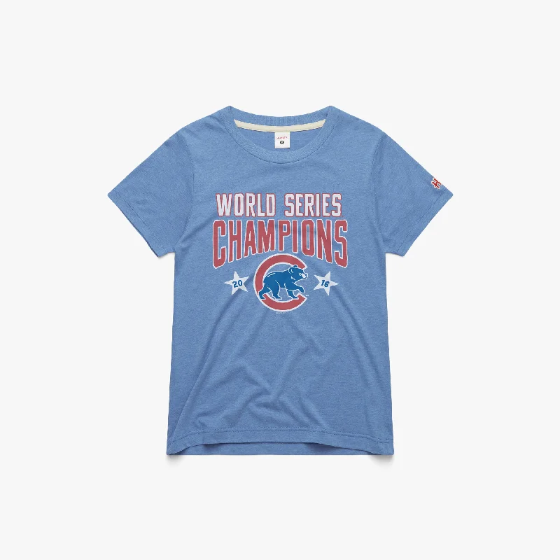 Women's Blouse with V-Shaped CollarWomen's Cubs World Series Champs 2016