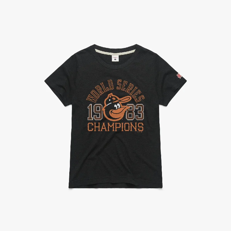 Women's Blouse with Mandarin CollarWomen's Baltimore Orioles 1983 World Series Champs