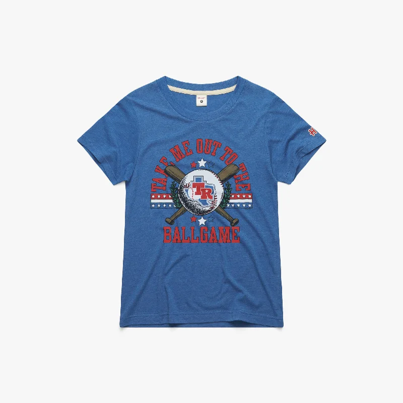 Women's Blouse with Narrow CollarWomen's Texas Rangers Take Me Out To The Ballgame