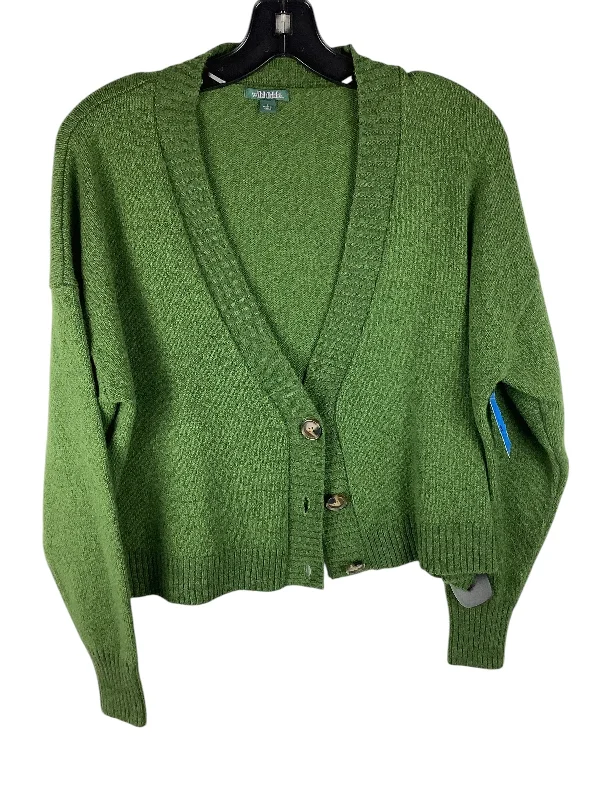 Women's Oversized SweatersSweater Cardigan By Wild Fable In Green, Size: S