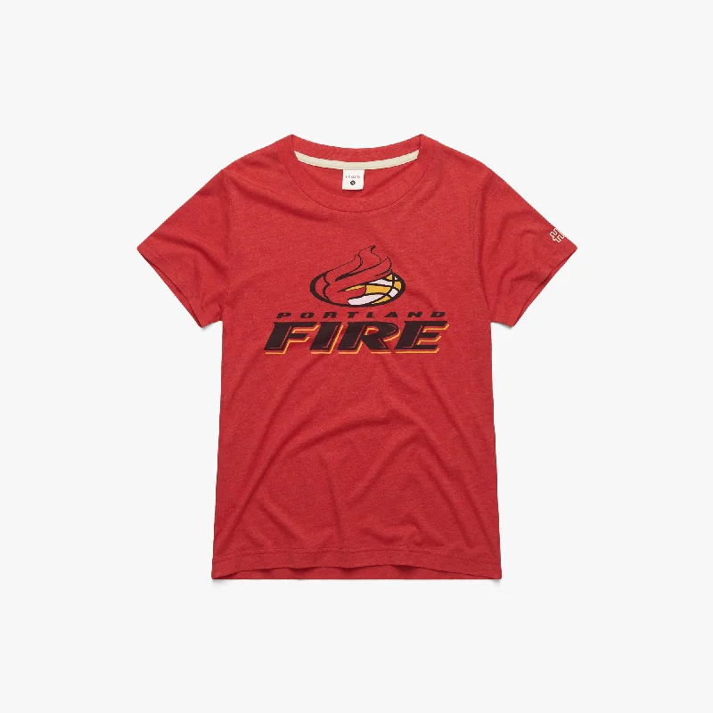 Women's Blouse with Collarless NeckWomen's Portland Fire