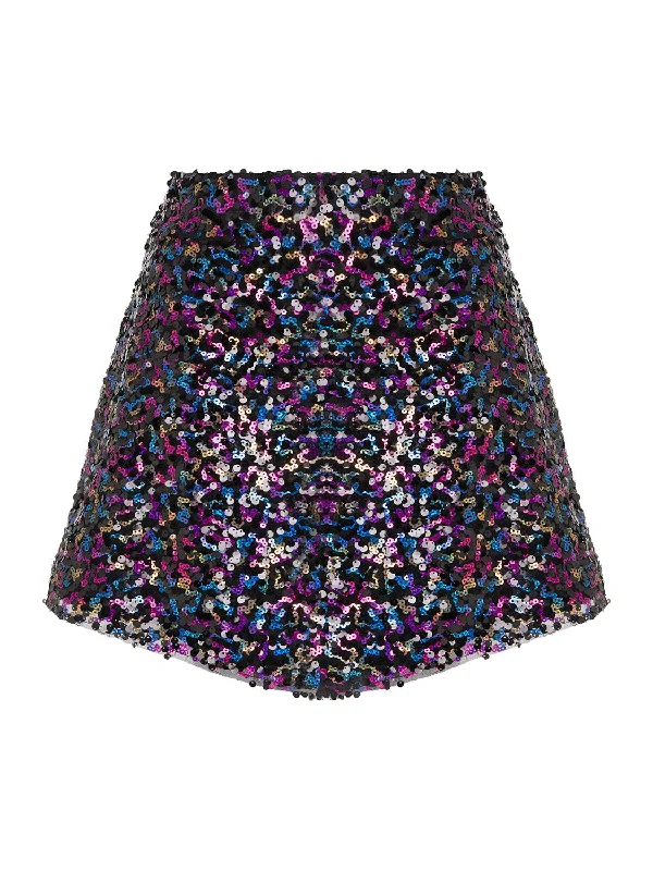 Women's Breathable SkirtsMulticolor Sequined Skirt