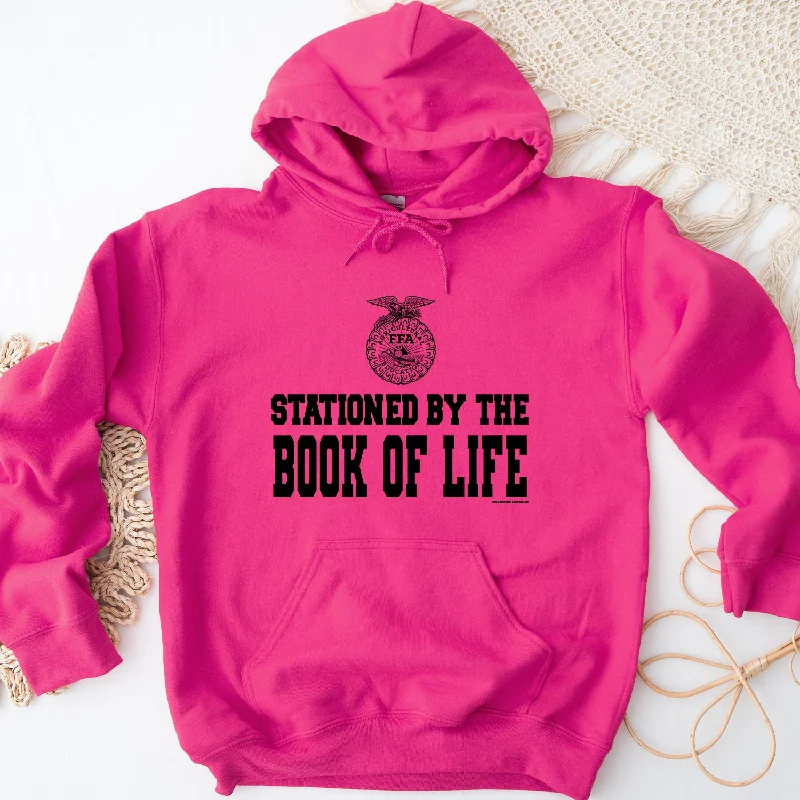 Women's Hooded Sweatshirts with Magnetic ClosureSTATIONED BY THE BOOK OF LIFE FFA (S-3XL) Unisex - Multiple Colors!