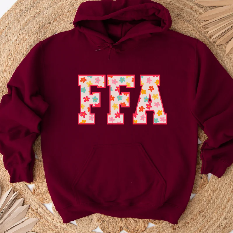 Women's Hooded Sweatshirts with Relaxed WaistFFA Floral Hoodie (S-3XL) Unisex - Multiple Colors!