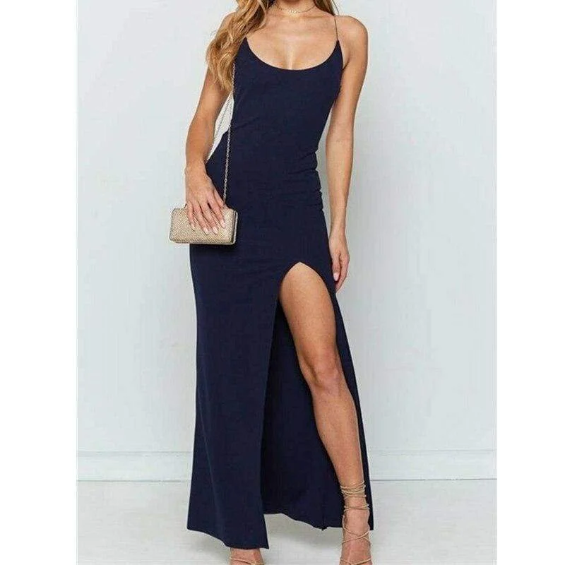 Women's Sheath DressesFashionSierra - New Women Sleeveless Bandage Bodycon Dress