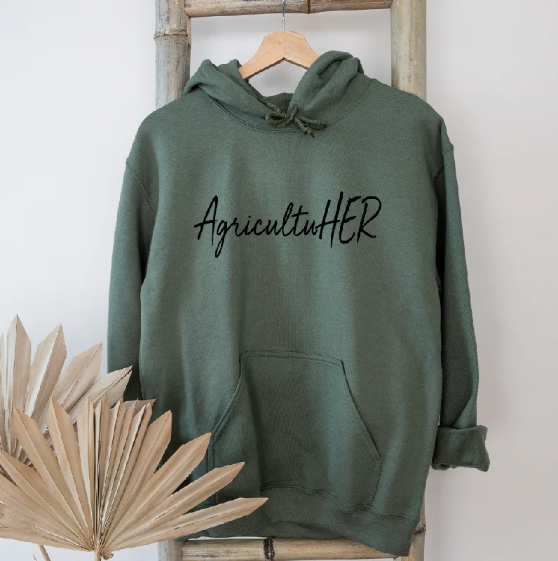 Women's Hooded Sweatshirts with Tight WaistAgricultuHER Hoodie (S-3XL) Unisex - Multiple Colors!