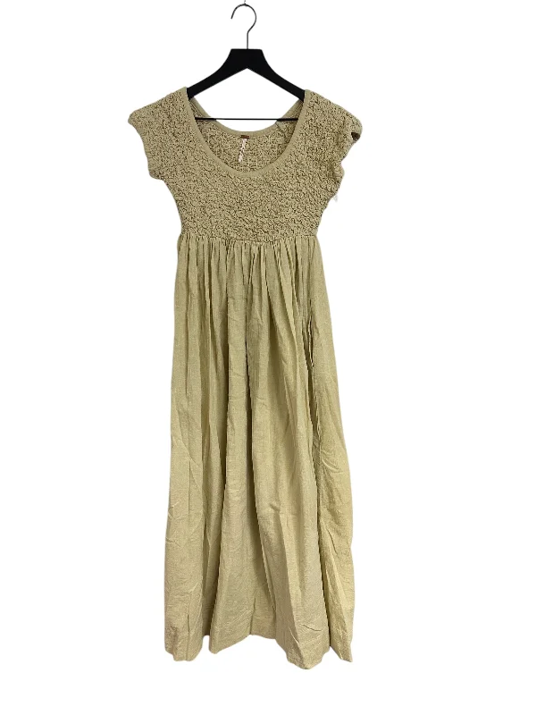 Women's Round-Neck DressesDress Casual Maxi By Free People In Yellow, Size: S