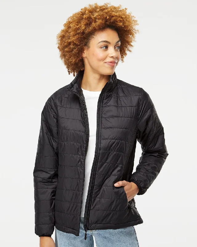 Women's Zip-Up CoatsIndependent Trading Co. Women's Puffer Jacket EXP200PFZ