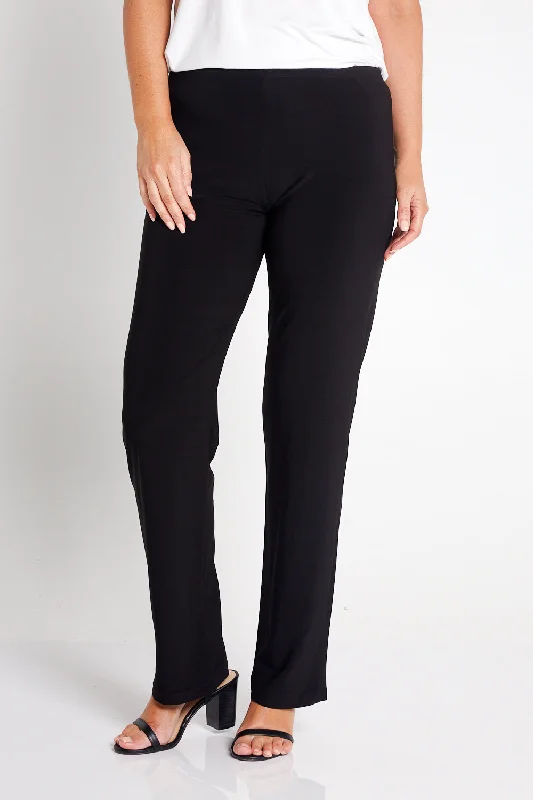 Women's Jodhpurs with Lapel CollarTravel Pants by Cordelia St - Black