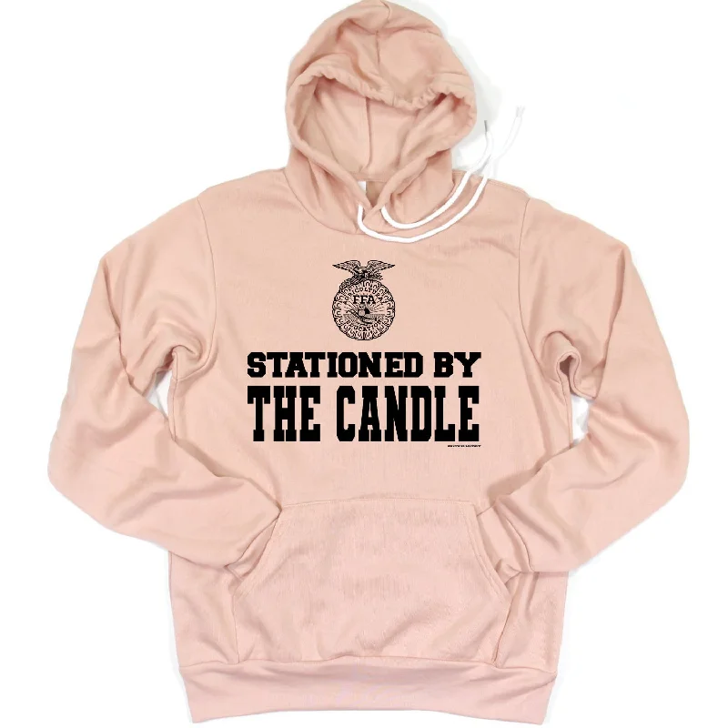 Women's Hooded Sweatshirts with Welt PocketsSTATIONED BY THE CANDLE FFA (S-3XL) Unisex - Multiple Colors!