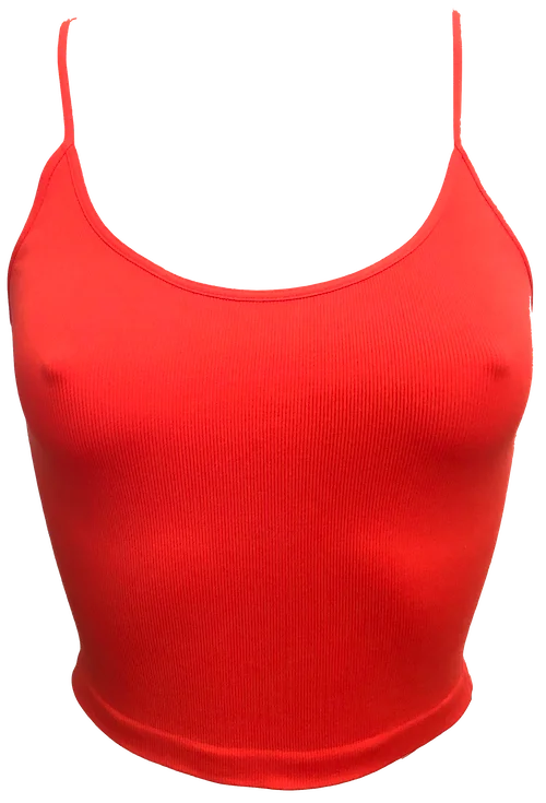 plus-size high-waisted panties with a full-coverage designplus-size sports bra with mesh ventilationBack Scoop X-Cross Crop Ribbed Cami