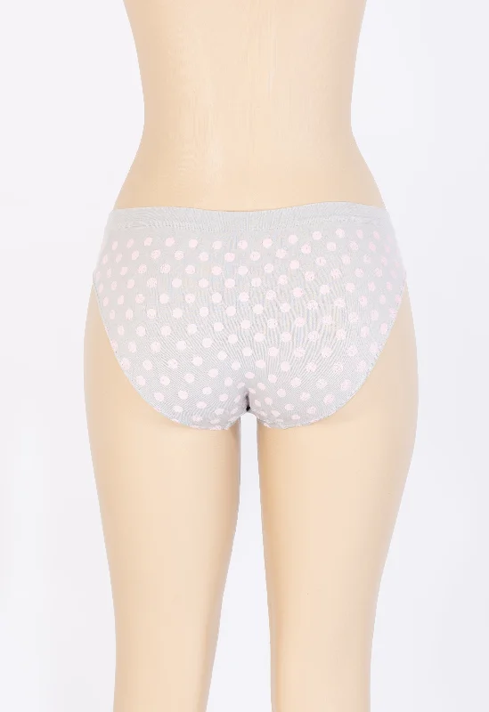 lightweight mesh panties with a floral lace overlay for a feminine lookNot What It Seams High Cut Brief