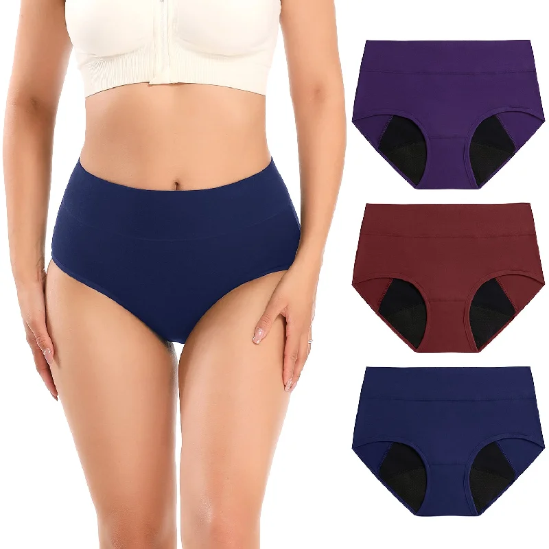 cotton-blend sleepwear underwear for a good night's sleeplace appliqué braMolasus Incontinence Underwear for Women High Waist Period Leakproof Cotton Underwear Heavy Flow Menstrual Protective Panties Bladder Control Briefs 3 Pack