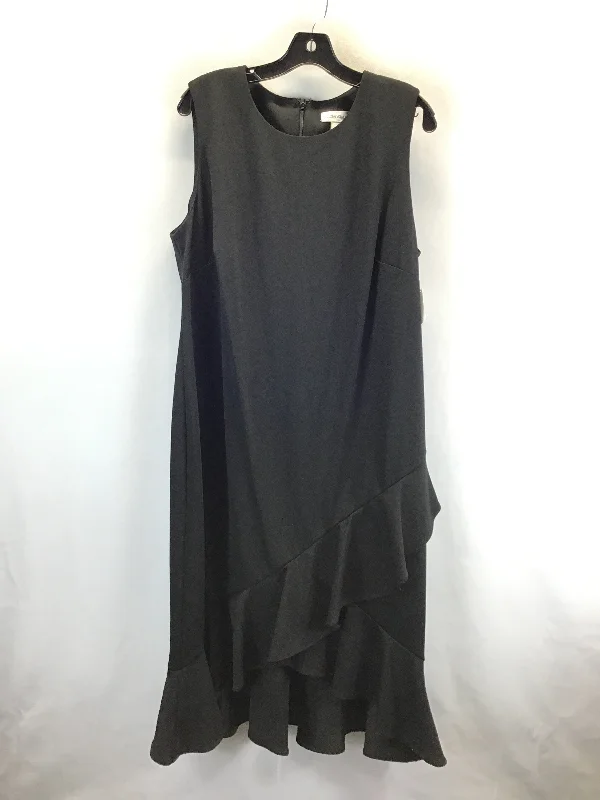 Women's Turtleneck DressesDress Casual Maxi By Calvin Klein In Black, Size: Xl