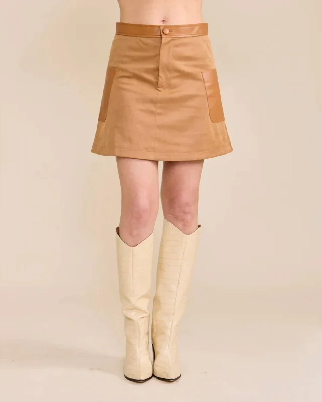 Women's Summer SkirtsZoe Skirt In Camel