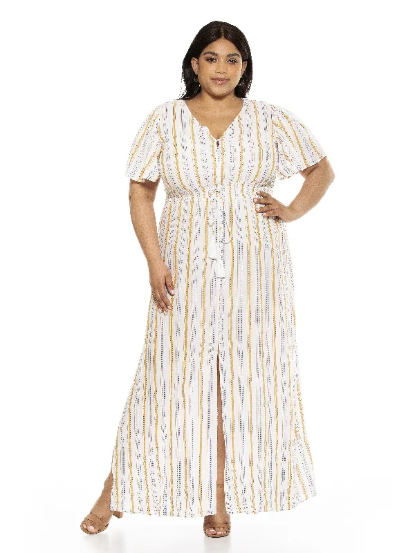 Women's High Collar DressesGianna Maxi Dress - Plus Size