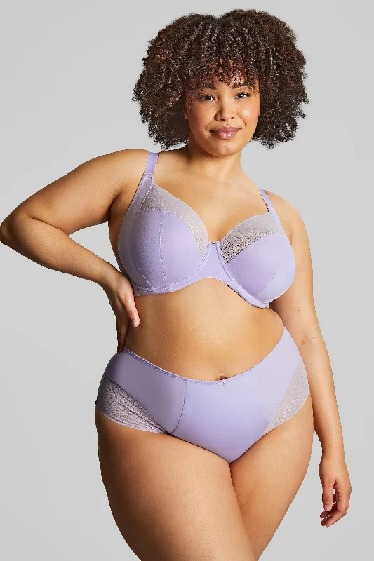 cotton-blend briefs with a built-in bra for added supportplus-size nursing bra with crossover strapsBliss Full Cup Bra - Lilac