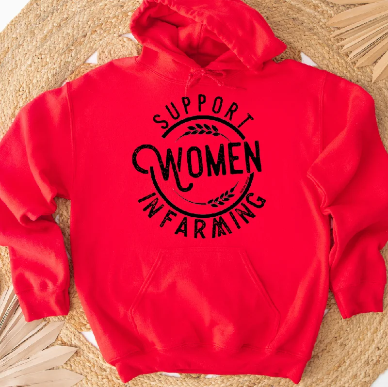 Women's Hooded Sweatshirts with Fitted SleevesSupport Women in Farming Hoodie (S-3XL) Unisex - Multiple Colors!