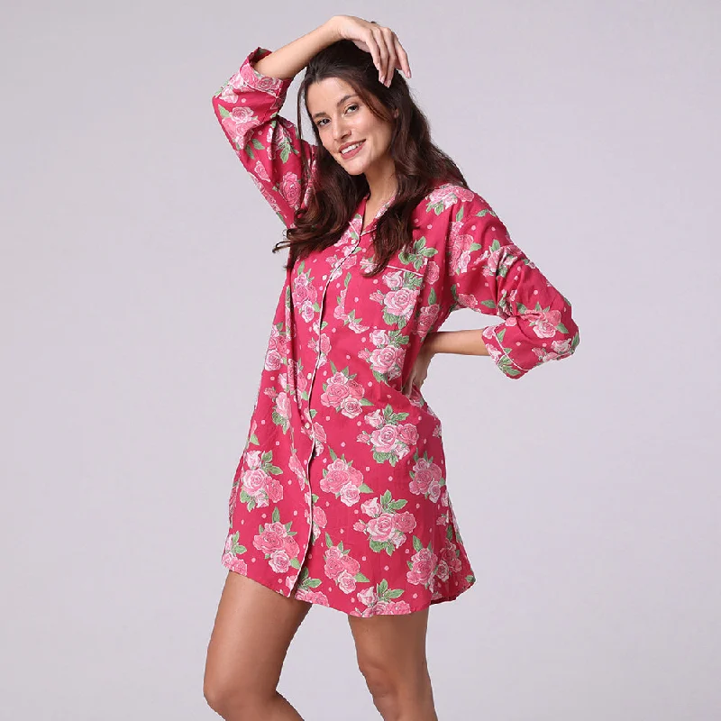 women's pajamas with built-in braRosa Nightshirt