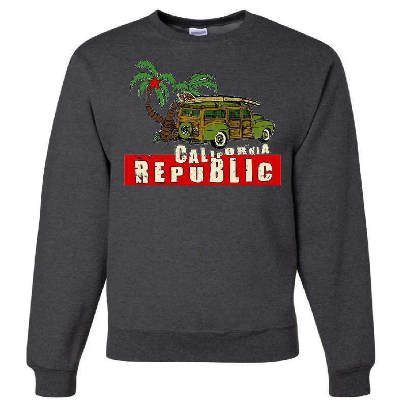 Women's Hooded Sweatshirts with Flared WaistCalifornia Republic Woody Crewneck Sweatshirt