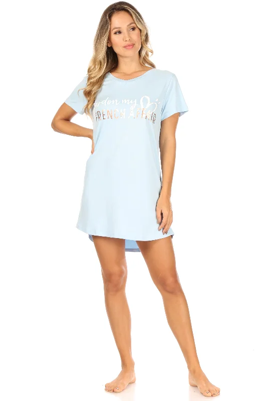 women's pajamas for all-night comfortPardon My French Affair Nightshirt