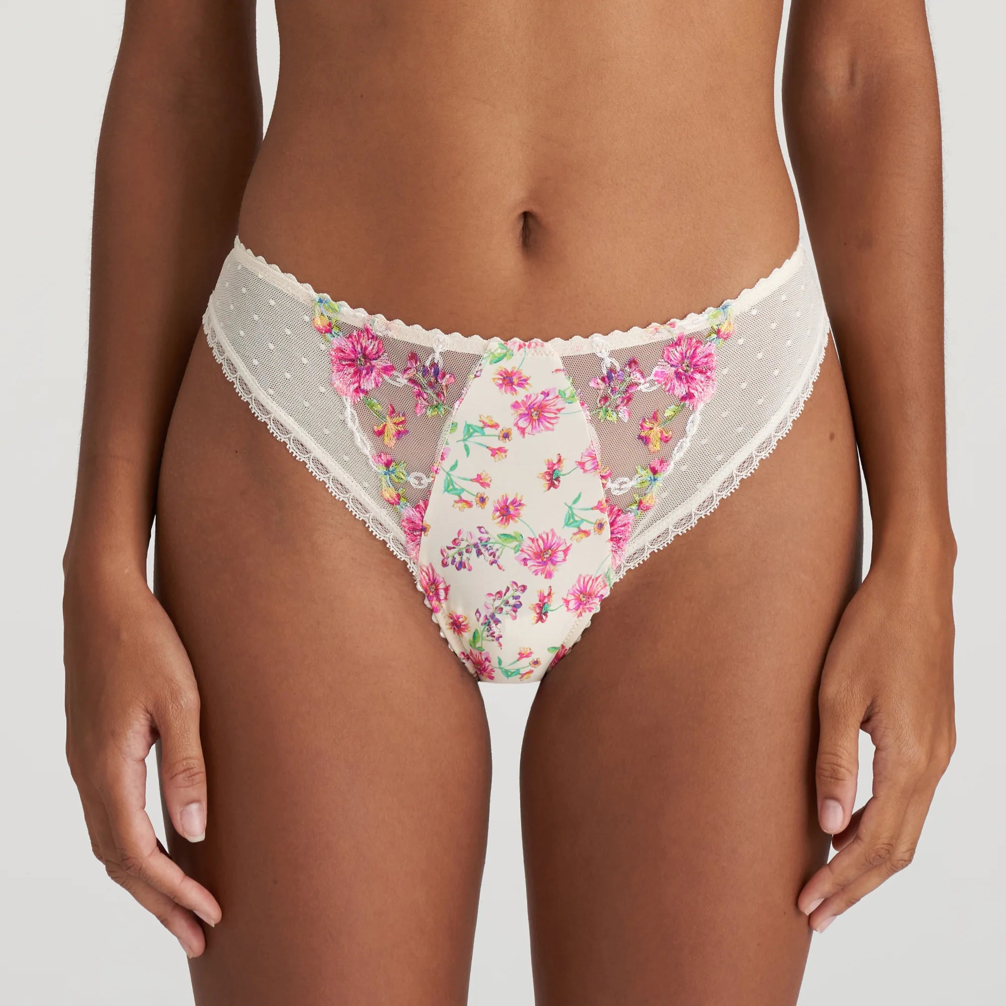 cotton-blend briefs with a built-in bra for added supportCHEN Slip