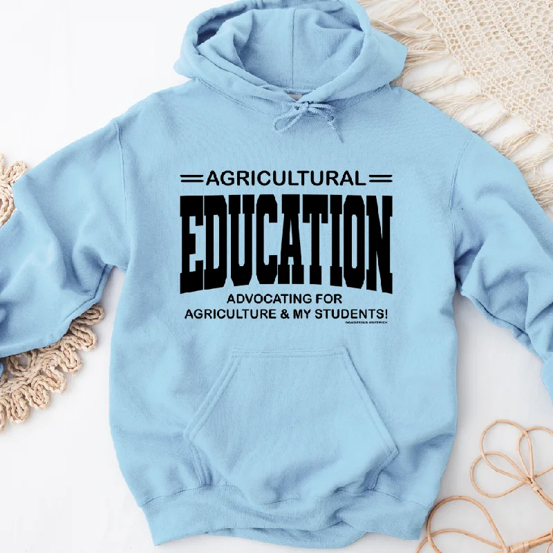 Women's Hooded Sweatshirts with Microfiber LiningAgricultural Education: Advocating For Agriculture and My Students Hoodie (S-3XL) Unisex - Multiple Colors!