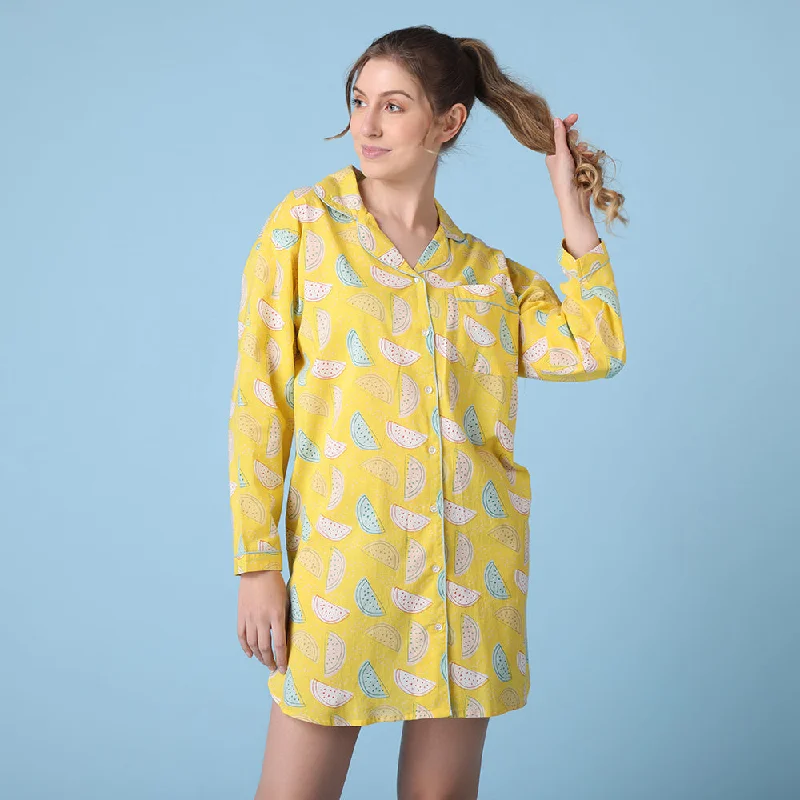 women's pajamas for those who love to indulgeMelon Nightshirt