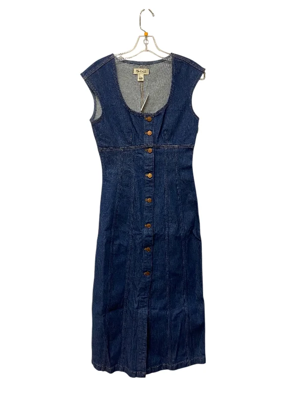 Women's Square-Back DressesDress Casual Maxi By Madewell In Blue Denim, Size: 0