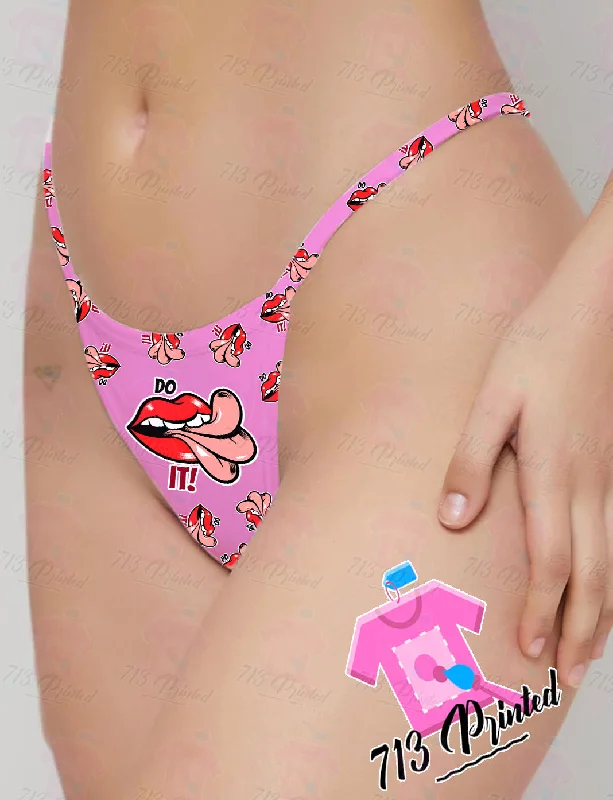 cotton-blend briefs with a built-in bra for added supportCustom funny logo Thong Panties   With Your Words Custom Printed Sexy Fun Funny