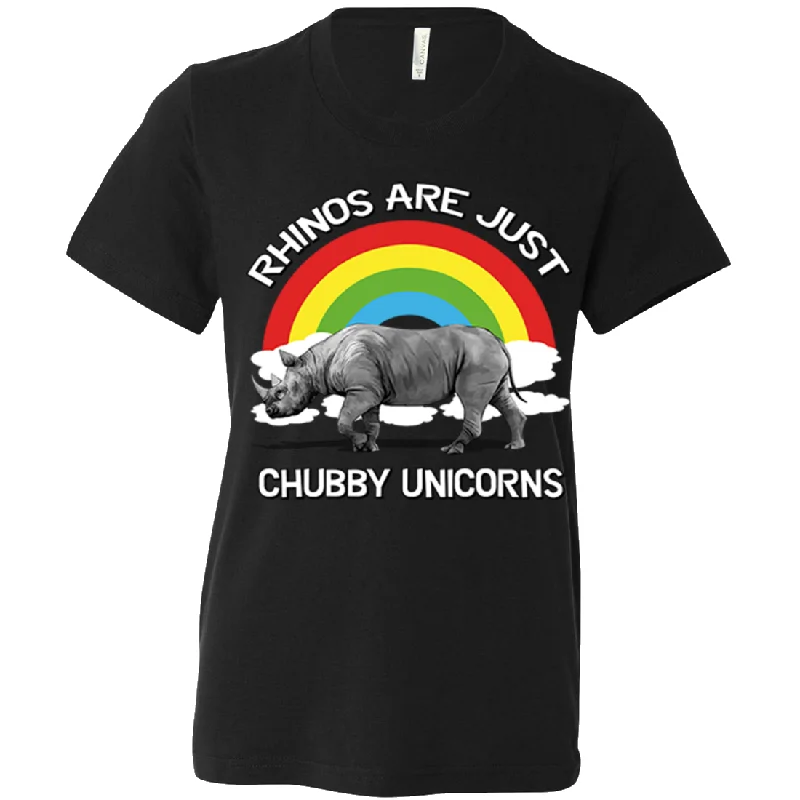 Women's Hooded Sweatshirts with Cozy FabricChubby Unicorn Asst Colors Youth T-Shirt/tee