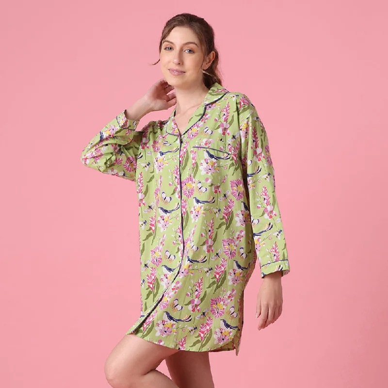 women's pajamas with built-in shortsParadiso Nightshirt