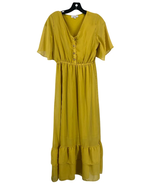 Women's Midi DressesDress Casual Maxi By Clothes Mentor In Yellow, Size: S