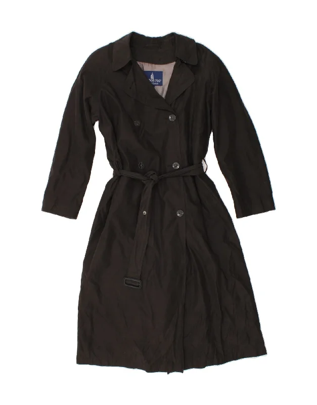 Women's Long CoatsLONDON FOG Womens Trench Coat US 8 Medium Black