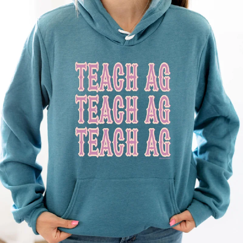 Women's Hooded Sweatshirts with ThumbholesWestern Teach Ag Hoodie (S-3XL) Unisex - Multiple Colors!