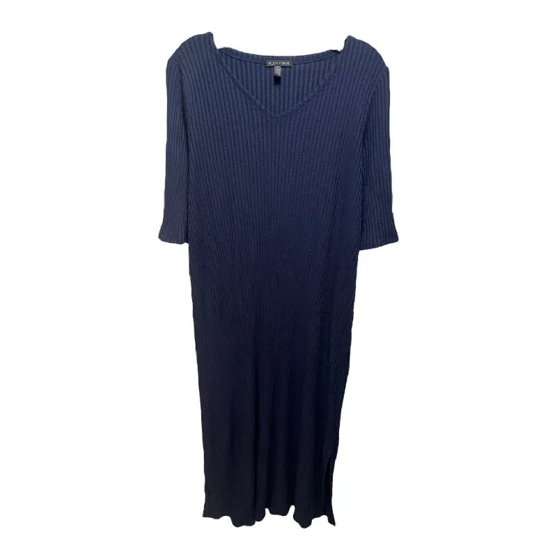 Women's Maxi DressesRibbed Dress Casual Maxi By Eileen Fisher In Navy, Size: L