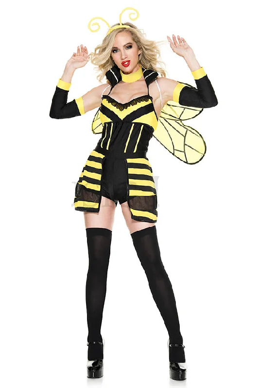 women's pajamas in solid colorsFive Piece Buzzed Bee Costume