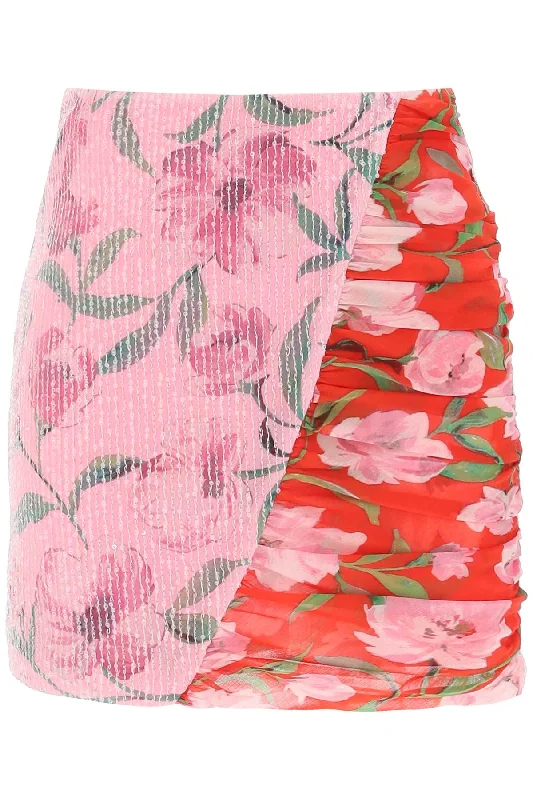 Women's All-Season SkirtsRotate Women's Floral Print And Sequin Mini Skirt