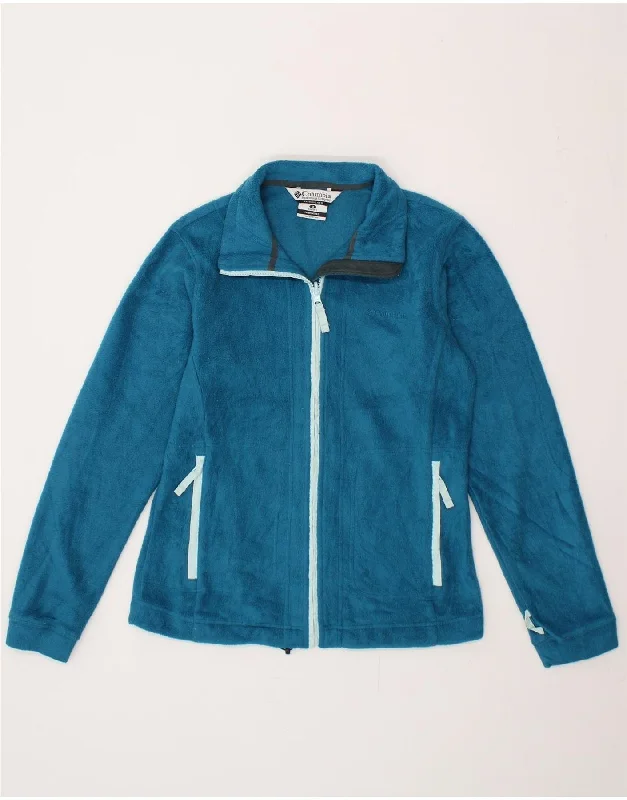 Women's Coats with Fur LiningCOLUMBIA Womens Fleece Jacket UK 14 Medium Blue Polyester