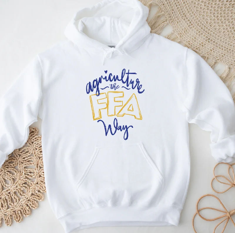 Women's Hooded Sweatshirts with Cotton LiningAgriculture the FFA Way Hoodie (S-3XL) Unisex - Multiple Colors!