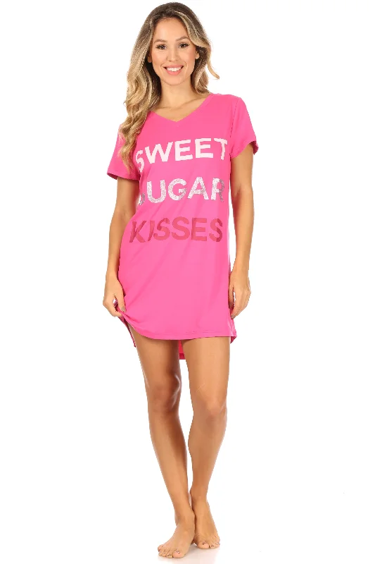 women's pajamas with a classic designSweet Sugar Kisses Nightshirt