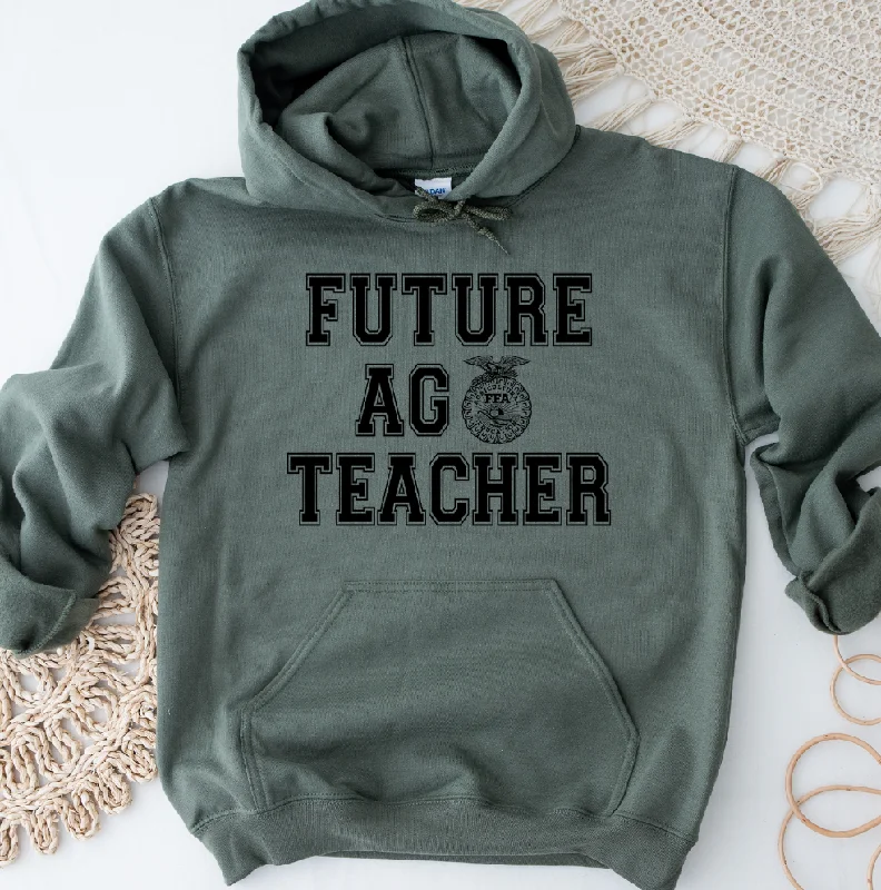 Women's Hooded Sweatshirts with Non-Stretch WaistFuture Ag Teacher Emblem Hoodie (S-3XL) Unisex - Multiple Colors!