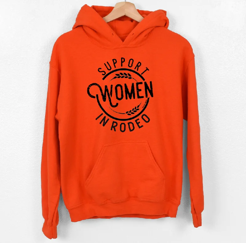 Women's Hooded Sweatshirts with ZipperSupport Women in Rodeo Hoodie (S-3XL) Unisex - Multiple Colors!