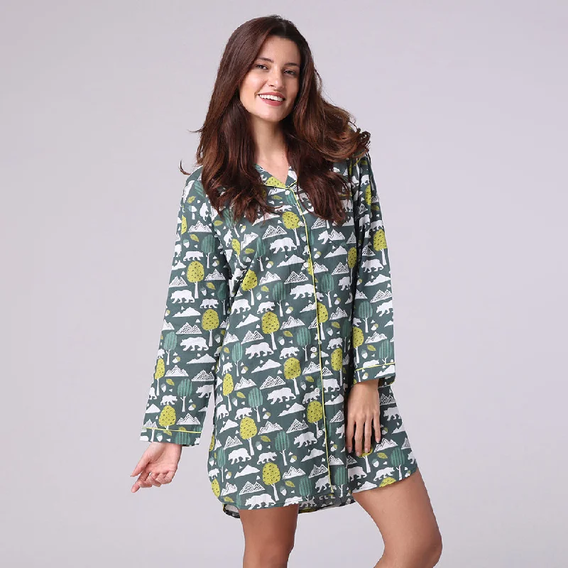 women's pajamas with a cozy, warm feelWoodland Nightshirt