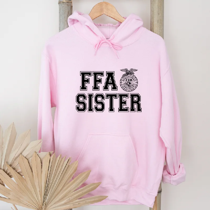 Women's Hooded Sweatshirts with Snap ButtonsFFA Sister Emblem Hoodie (S-3XL) Unisex - Multiple Colors!