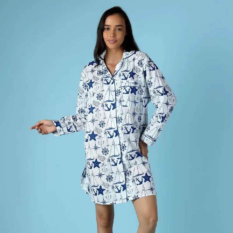 women's pajamas with a perfect blend of style and comfortSailing Club Nightshirt