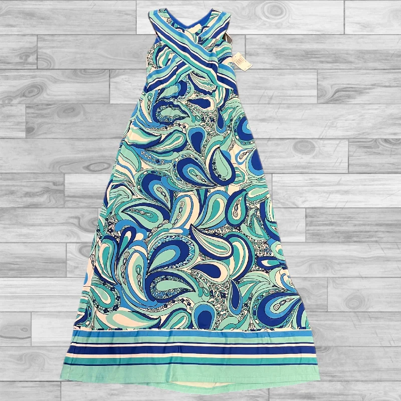 Women's Low Collar DressesDress Casual Maxi By Rabbit In Teal, Size: 6